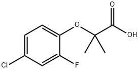 2-(4-Chloro-2-fluorophenoxy)-2-methylpropanoic acid Struktur