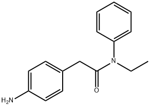 2-(4-aminophenyl)-N-ethyl-N-phenylacetamide Struktur