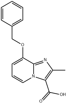 8-(benzyloxy)-2-methylimidazo[1,2-a]pyridine-3-carboxylic acid Struktur