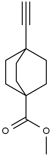 METHYL 4-ETHYNYLBICYCLO[2.2.2]OCTANE-1-CARBOXYLATE Struktur