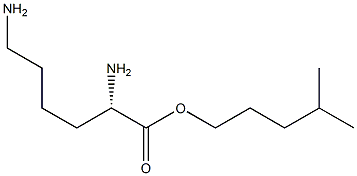 (S)-4-methylpentyl 2,6-diaminohexanoate Struktur