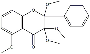 TETRAMETHOXYFLAVANONE Struktur