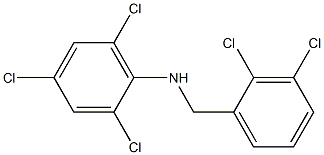 2,4,6-trichloro-N-[(2,3-dichlorophenyl)methyl]aniline Struktur