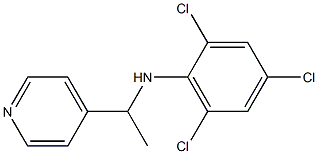 2,4,6-trichloro-N-[1-(pyridin-4-yl)ethyl]aniline Struktur