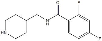 2,4-difluoro-N-(piperidin-4-ylmethyl)benzamide Struktur