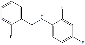 2,4-difluoro-N-[(2-fluorophenyl)methyl]aniline Struktur