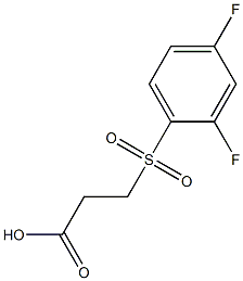 3-[(2,4-difluorophenyl)sulfonyl]propanoic acid Struktur