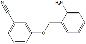 3-[(2-aminophenyl)methoxy]benzonitrile Struktur