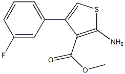 methyl 2-amino-4-(3-fluorophenyl)thiophene-3-carboxylate Struktur