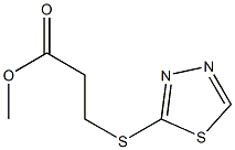 methyl 3-(1,3,4-thiadiazol-2-ylsulfanyl)propanoate Struktur