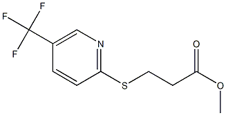 methyl 3-{[5-(trifluoromethyl)pyridin-2-yl]sulfanyl}propanoate Struktur