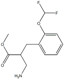 methyl 3-amino-2-{[2-(difluoromethoxy)phenyl]methyl}propanoate Struktur