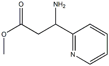 methyl 3-amino-3-(pyridin-2-yl)propanoate Struktur