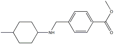 methyl 4-{[(4-methylcyclohexyl)amino]methyl}benzoate Struktur