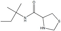 N-(1,1-dimethylpropyl)-1,3-thiazolidine-4-carboxamide Struktur