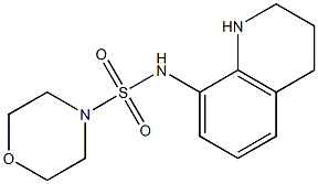 N-(1,2,3,4-tetrahydroquinolin-8-yl)morpholine-4-sulfonamide Struktur