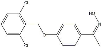 N-(1-{4-[(2,6-dichlorophenyl)methoxy]phenyl}ethylidene)hydroxylamine Struktur