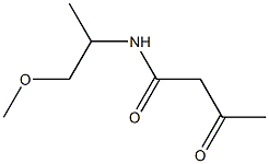 N-(1-methoxypropan-2-yl)-3-oxobutanamide Struktur