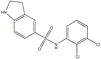 N-(2,3-dichlorophenyl)-2,3-dihydro-1H-indole-5-sulfonamide Struktur