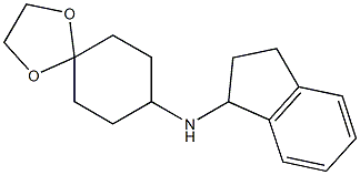 N-(2,3-dihydro-1H-inden-1-yl)-1,4-dioxaspiro[4.5]decan-8-amine Struktur