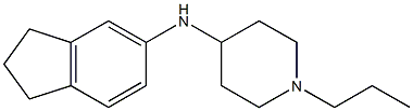 N-(2,3-dihydro-1H-inden-5-yl)-1-propylpiperidin-4-amine Struktur