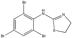 N-(2,4,6-tribromophenyl)-4,5-dihydro-1,3-thiazol-2-amine Struktur