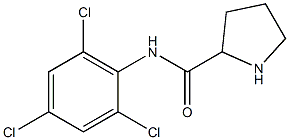 N-(2,4,6-trichlorophenyl)pyrrolidine-2-carboxamide Struktur