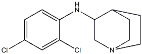 N-(2,4-dichlorophenyl)-1-azabicyclo[2.2.2]octan-3-amine Struktur