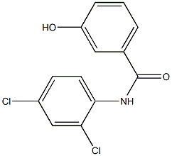 N-(2,4-dichlorophenyl)-3-hydroxybenzamide Struktur