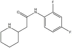 N-(2,4-difluorophenyl)-2-(piperidin-2-yl)acetamide Struktur