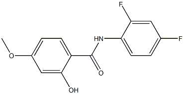 N-(2,4-difluorophenyl)-2-hydroxy-4-methoxybenzamide Struktur