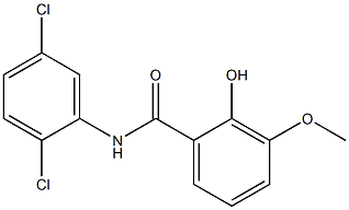 N-(2,5-dichlorophenyl)-2-hydroxy-3-methoxybenzamide Struktur