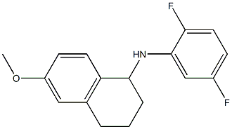 N-(2,5-difluorophenyl)-6-methoxy-1,2,3,4-tetrahydronaphthalen-1-amine Struktur