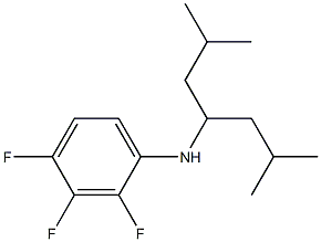 N-(2,6-dimethylheptan-4-yl)-2,3,4-trifluoroaniline Struktur