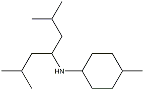 N-(2,6-dimethylheptan-4-yl)-4-methylcyclohexan-1-amine Struktur