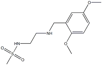 N-(2-{[(2,5-dimethoxyphenyl)methyl]amino}ethyl)methanesulfonamide Struktur