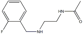 N-(2-{[(2-fluorophenyl)methyl]amino}ethyl)acetamide Struktur