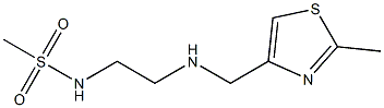 N-(2-{[(2-methyl-1,3-thiazol-4-yl)methyl]amino}ethyl)methanesulfonamide Struktur