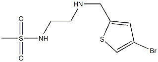 N-(2-{[(4-bromothiophen-2-yl)methyl]amino}ethyl)methanesulfonamide Struktur