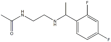 N-(2-{[1-(2,4-difluorophenyl)ethyl]amino}ethyl)acetamide Struktur