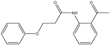 N-(2-acetylphenyl)-3-phenoxypropanamide Struktur