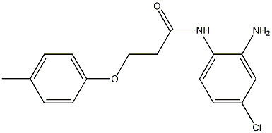 N-(2-amino-4-chlorophenyl)-3-(4-methylphenoxy)propanamide Struktur