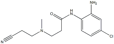 N-(2-amino-4-chlorophenyl)-3-[(2-cyanoethyl)(methyl)amino]propanamide Struktur