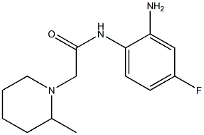 N-(2-amino-4-fluorophenyl)-2-(2-methylpiperidin-1-yl)acetamide Struktur