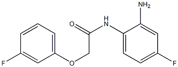 N-(2-amino-4-fluorophenyl)-2-(3-fluorophenoxy)acetamide Struktur