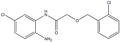 N-(2-amino-5-chlorophenyl)-2-[(2-chlorophenyl)methoxy]acetamide Struktur