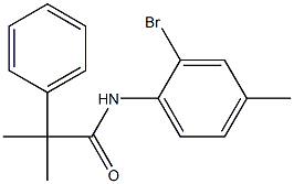 N-(2-bromo-4-methylphenyl)-2-methyl-2-phenylpropanamide Struktur