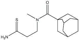 N-(2-carbamothioylethyl)-N-methyladamantane-1-carboxamide Struktur