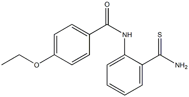 N-(2-carbamothioylphenyl)-4-ethoxybenzamide Struktur