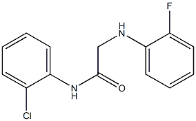 N-(2-chlorophenyl)-2-[(2-fluorophenyl)amino]acetamide Struktur